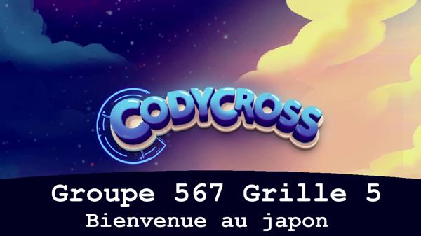 Solution Codycross Bienvenue Au Japon Groupe 567 Grille 5 Bienvenue au japon Groupe 567 Grille 5