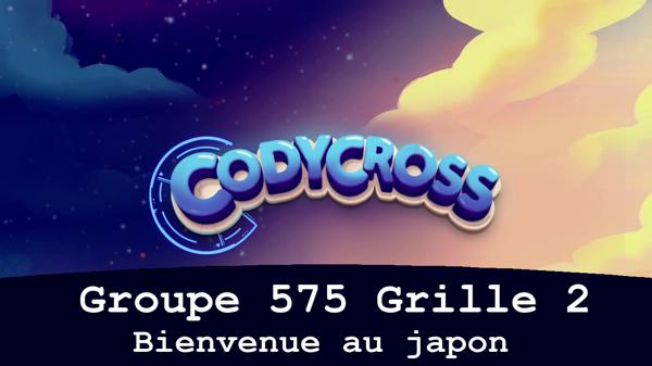 Solution Codycross Bienvenue Au Japon Groupe 575 Grille 2 Bienvenue au japon Groupe 575 Grille 2