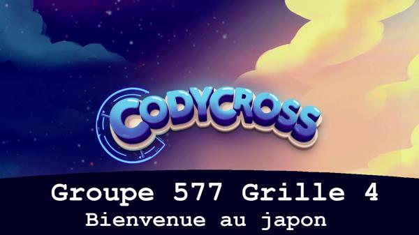 Solution Codycross Bienvenue Au Japon Groupe 577 Grille 4 Bienvenue au japon Groupe 577 Grille 4