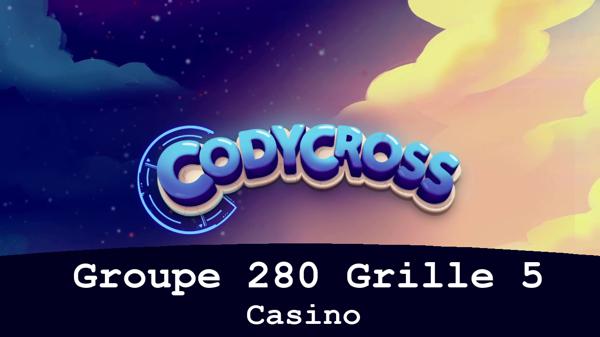 Solution Codycross Casino Groupe 280 Grille 5 Casino Groupe 280 Grille 5