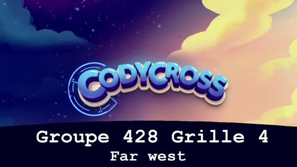Solution Codycross Far West Groupe 428 Grille 4 Far west Groupe 428 Grille 4