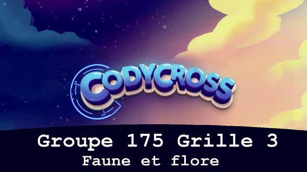Solution Codycross Faune Et Flore Groupe 175 Grille 3 Faune et flore Groupe 175 Grille 3
