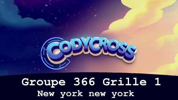 Solution Codycross New York New York Groupe 366 Grille 1 New york new york Groupe 366 Grille 1