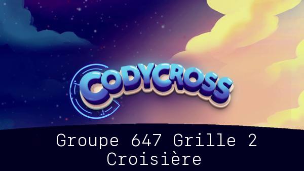 Solution Codycross Croisiere Groupe 647 Grille 2 Croisière Groupe 647 Grille 2