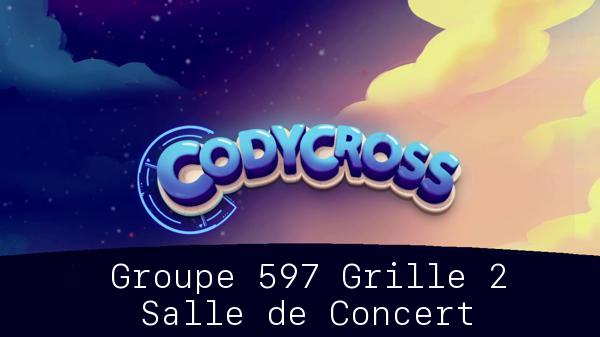 Solution Codycross Salle De Concert Groupe 597 Grille 2 Salle de Concert Groupe 597 Grille 2