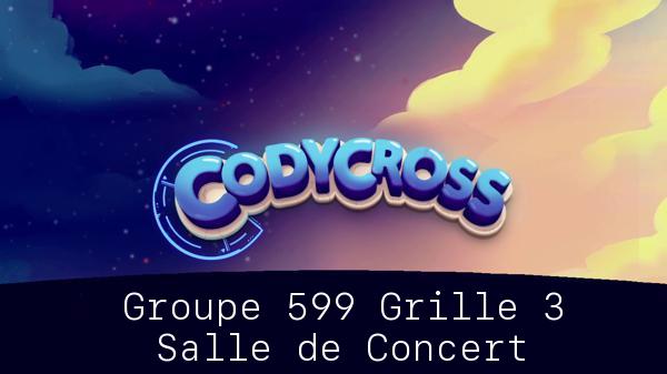 Solution Codycross Salle De Concert Groupe 599 Grille 3 Salle de Concert Groupe 599 Grille 3