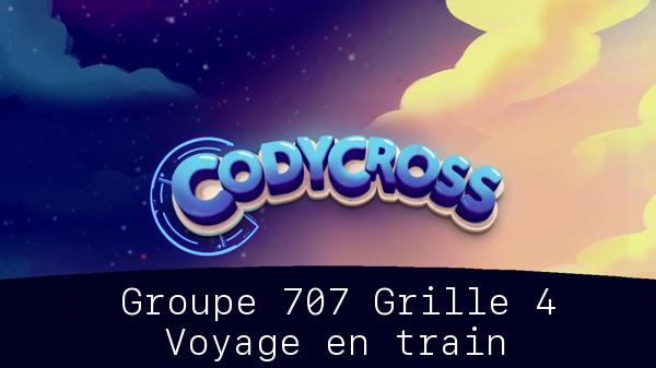 Solution Codycross Voyage En Train Groupe 707 Grille 4 Voyage en train Groupe 707 Grille 4
