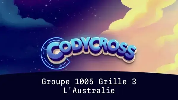 L'Australie Groupe 1005 Grille 3