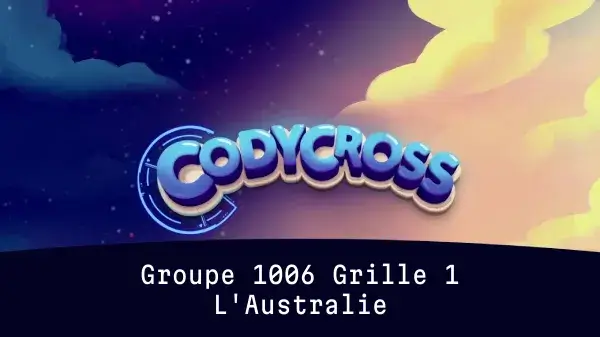 L'Australie Groupe 1006 Grille 1