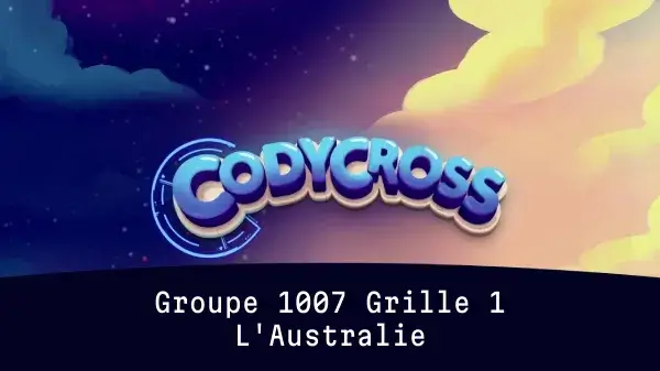 L'Australie Groupe 1007 Grille 1