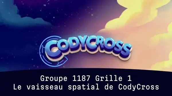 Le vaisseau spatial de CodyCross Groupe 1187 Grille 1