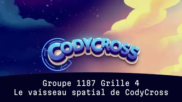 Le vaisseau spatial de CodyCross Groupe 1187 Grille 4