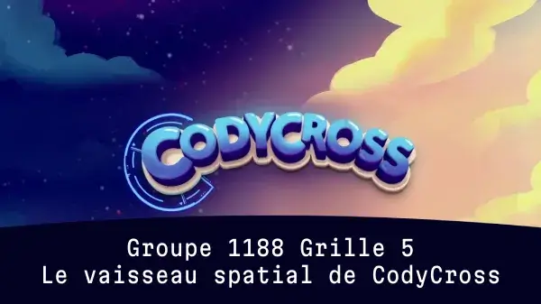 Le vaisseau spatial de CodyCross Groupe 1188 Grille 5