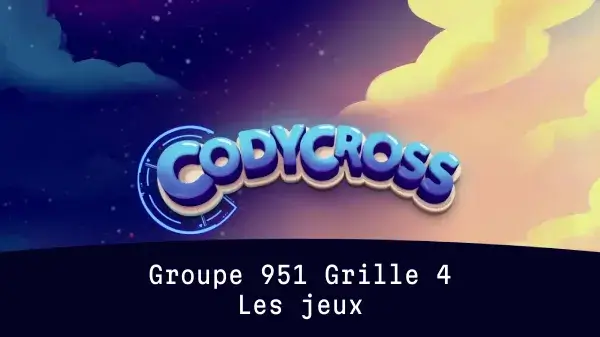 Solution Les Jeux Groupe 951 Grille 4 Les jeux Groupe 951 Grille 4