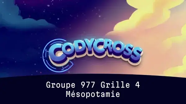 Mésopotamie Groupe 977 Grille 4