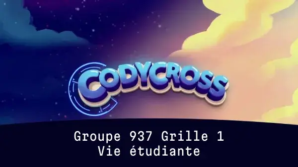 Vie étudiante Groupe 937 Grille 1