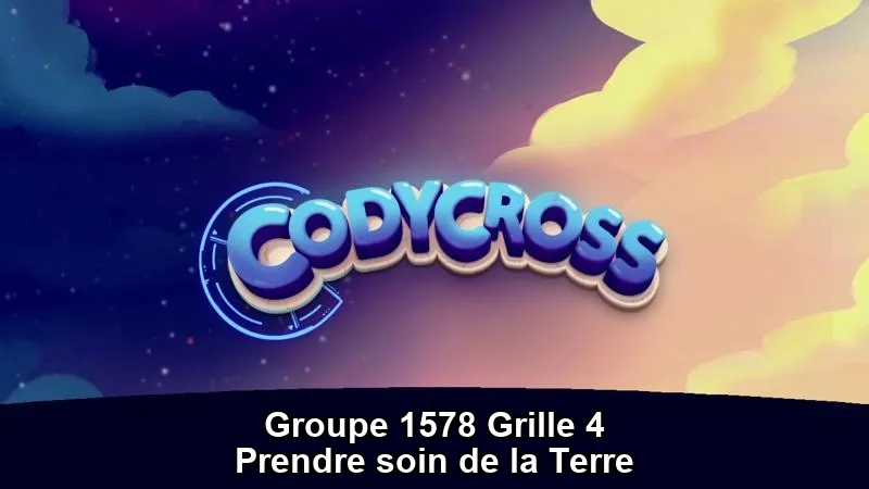 Solution Prendre Soin De La Terre Groupe 1578 Grille 4 Prendre soin de la Terre Groupe 1578 Grille 4